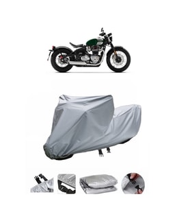 Triumph Bonneville Bobber  Gri Motosiklet Brandası ARKA ÇANTA UYUMLU DEĞİLDİR