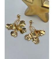 Sallantılı Yaprak Küpe (Pirinç Kaplama)
