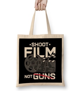 Shoot Film Not Guns Peaceful Filmmaker Director Bez Çanta Uzun Saplı