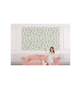 Yesil Dallar Desenli Duvar Kağıdı-5737
