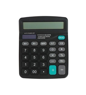Standart Fonksiyonlu 12 Haneli Geniş LCD Ekran,Pill Masaüstü Hesap Makinesi (5343)