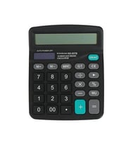 Standart Fonksiyonlu 12 Haneli Geniş LCD Ekran,Pill Masaüstü Hesap Makinesi (5343)