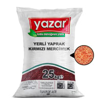 Yazar Yerli Yaprak Kırmızı Mercimek 25 Kg.