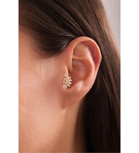 Taşlı Sunrise Tragus Küpe