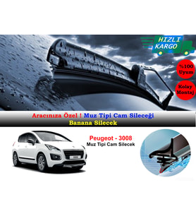 Peugeot 3008 Muz Silecek Takımı 2009-2016