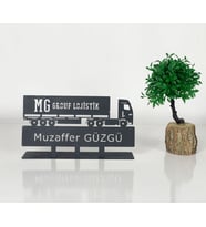 Lojistik Masa İsimlik - Lojistikçiler Metal Masaüstü İsimlik - Masa İsimlikleri