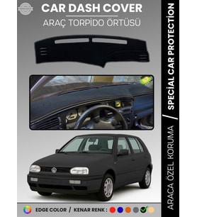 VOLKSWAGEN GOLF 3 MK3 (1991-1998) Torpido Örtüsü Panel Halısı Torpido Koruma Tam Uyum UV Koruma