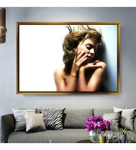 Altın Çerçeveli dekoratif tablo l1607 (Gold)