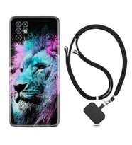 INFINIX Note 11 Pro Note 10 Hot 9 Play Kılıf Boyun Askılı Silikon Pink Blue Leon 1603