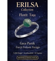 Sertifikalı Gece Panik Enerji Yüzüğü – Florit Taşı Ayarlanabilir İnce Kasa Kova Balık Terazi Burcu (Çok Renkli)