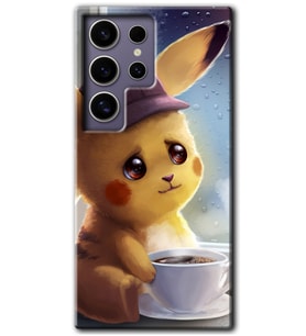 Galaxy S24 Ultra Kılıf HD Desen Baskılı Kılıf - Üzgün Pikaçu