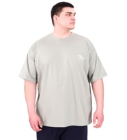 Mode XL Büyük Beden Erkek T-Shirt Bisiklet Yaka FAITH U25030 Çağla