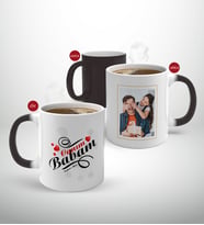 BK Gift Kişiye Özel Babalar Günü Hediyesi Fotoğraflı Sihirli Kupa Bardak-40 (Beyaz)
