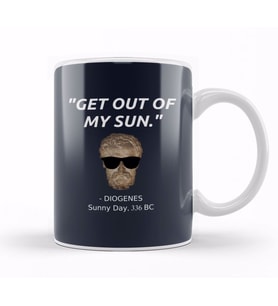 Funny Diogenes Quote Philosophy Student History Teacher Gift Alexander Sun Kupa Bardak Porselen