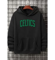 Unisex Celtics Baskılı Sweatshirt (Siyah)