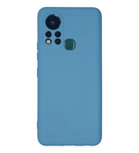 Newface İnfinix Hot 11s Kılıf Nano içi Kadife Silikon - Mavi