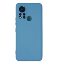 Newface İnfinix Hot 11s Kılıf Nano içi Kadife Silikon - Mavi