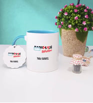 Radyoloji Teknikeri Kupa Bardak Mavi ve Anahtarlık