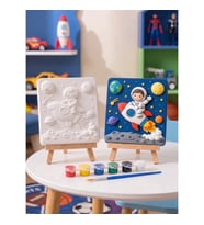 Astronot Çocuk 15x15 Taş Boyama Seti – Çocuk ve Yetişkin Hobi Seti