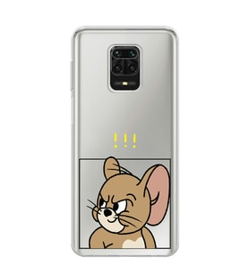 Redmi Note 9 Pro / 9s Uyumlu Tom ve Jerry Tasarımlı Şeffaf Telefon Kılıfı