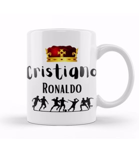 The King Of Football Cristiano Ronaldo 7 Kupa Bardak Porselen