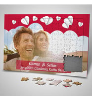 Romantik Sevgililer Günü Sürpriz 240 Parça Kişiye Özel Puzzle