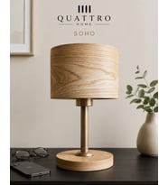 Soho Abajur – Doğal Meşe Ahşap Kaplama