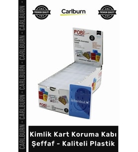 Özel Üretim Dayanıklı Esnek Koruyucu Kılıf Şık Kimlik Kart Koruma Kabı Şeffaf Kaliteli Plastik
