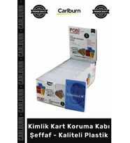 Özel Üretim Dayanıklı Esnek Koruyucu Kılıf Şık Kimlik Kart Koruma Kabı Şeffaf Kaliteli Plastik