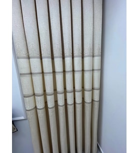 NİVEMESHOME FT672069 V-115 FUNDA KREM 1/3 SIK PİLELİ FON PERDE APM