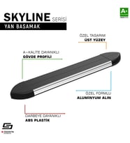 S-Dizayn Hyundai Bayon Skyline Krom Yan Basamak 173 Cm 2021-2024 A+ Kalite