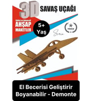 Özel Üretim 3 Boyutlu Minyatür Ham Ahşap Maket Boyanabilir Eğitici Öğretici Motor Beceri Hobi Oyun