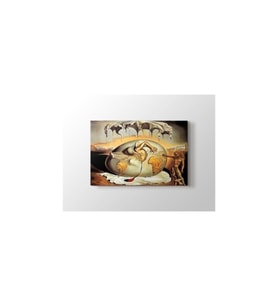 DBSanatevi Salvador Dali - Geopoliticus Child Tablo 35 x 35 cm