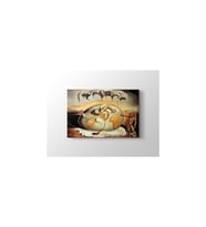 DBSanatevi Salvador Dali - Geopoliticus Child Tablo 35 x 35 cm