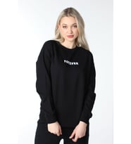 Kadın Baskılı Sweat Siyah