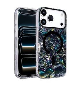Onegif iPhone 17 Pro Mila Dalgalı Magsafe Kapak - Lacivert