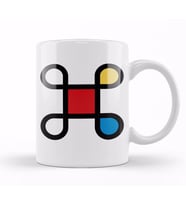 Mondrian in Command Kupa Bardak Porselen