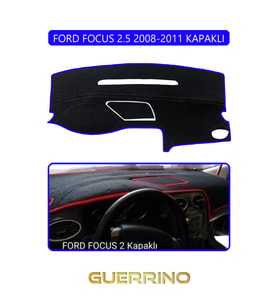 FORD Focus 2,5 (2008-2011) kapaklıTORPİDO KORUMA HALISI MAVİ KENAR