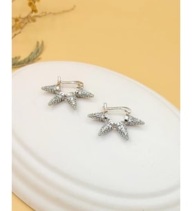 Çivi Model Silver Küpe