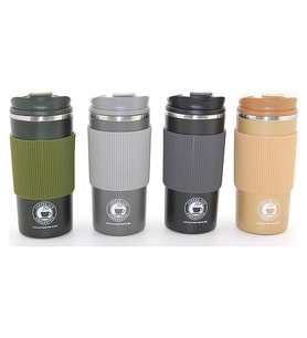 500ml Paslanmaz Çelik Termos Mug - Sızdırmaz Kapaklı Çift Katmanlı Termos Alk3133