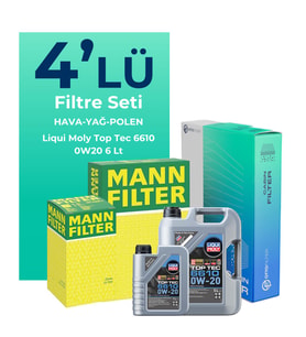 MANN Mercedes GLC220 Dizel Filtre Bakım Seti Liqui Moly Motor Yağlı (2023-2025) 4 Lü