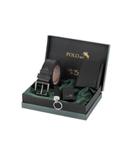 Polo Air Erkek Mıknatıslı Cüzdan Kemer Çakmak Anahtarlık Kombin Seti Siyah Renk CHM-04-S