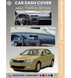 SKODA OCTAVİA (2006-2013) Torpido Örtüsü Ön Göğüs Halı Torpido Koruma Birebir Uyum Kaymaz UV Koruma