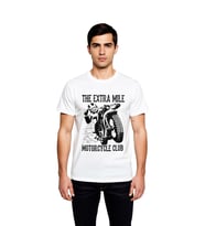 Erkek Motosiklet Kulübü Baskılı Kısa Kollu Tişört Retro Grafik Desenli Günlük Rahat Kesim Modern