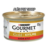 Purina Gourmet Gold Kıyılmış Sığır Etli Konserve Kedi Maması 85 g x 24 Adet