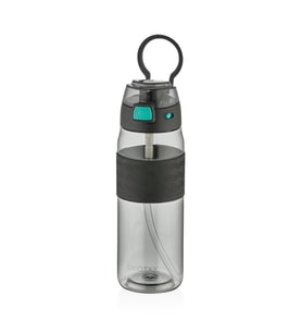 Shotay Çocuk Su Matarası Tritan Pipetli Siyah 800Ml