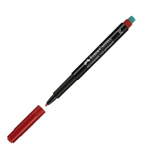 FABER CASTELL ASETAT KALEMİ (M) KIRMIZI 152521