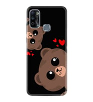 Infınıx Hot 9 Play Kılıf Silikon Desen Özel Seri Love Animals 1780