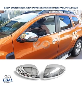 Dacia Duster Krom Ayna Kapağı 2 Parça P.Çelik 2018-2024 P.Çelik