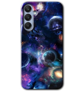 Galaxy A25 Kılıf HD Desen Baskılı Kılıf - Gezegen Karışımı